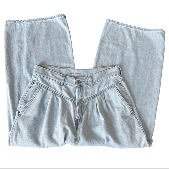 Levi‎ Straus Women’s Baggy Featherweight High Waist Crop Wide Leg Light Jeans 29 - Picture 5 of 13